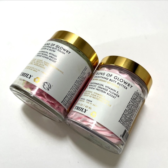 Truly Buns of Glowry Smoothing Butt Butter 2-Pack 2oz Firming Cream NWT Vegan - Picture 2 of 3